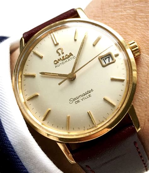 omega automatic seamaster de ville gold|omega deville automatic vintage.